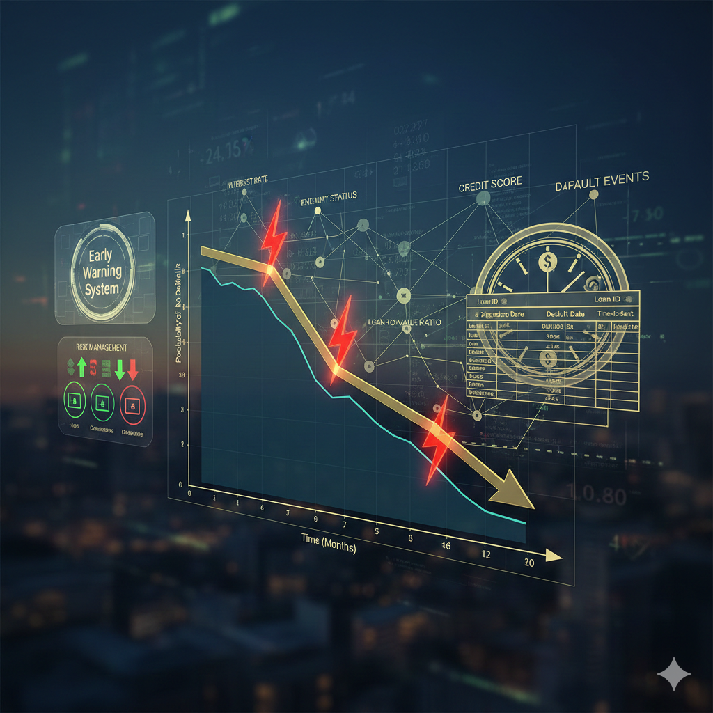 Loan Default Survival Analysis Visualization